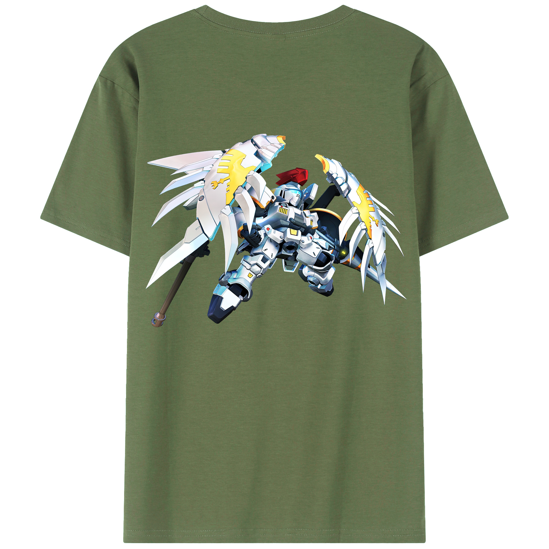（画像用） 機動戦士ガンダム Mobile Suit Gundam 綿100％ メンズ半袖Tシャツ（バックプリント） 通気性